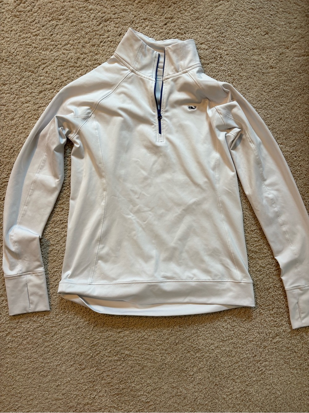 Vineyard Vines White Performance Quarter-Zip
